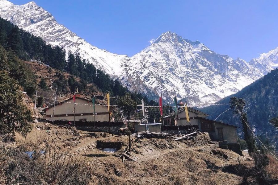 Lungdang Monastery in Manaslu Region.